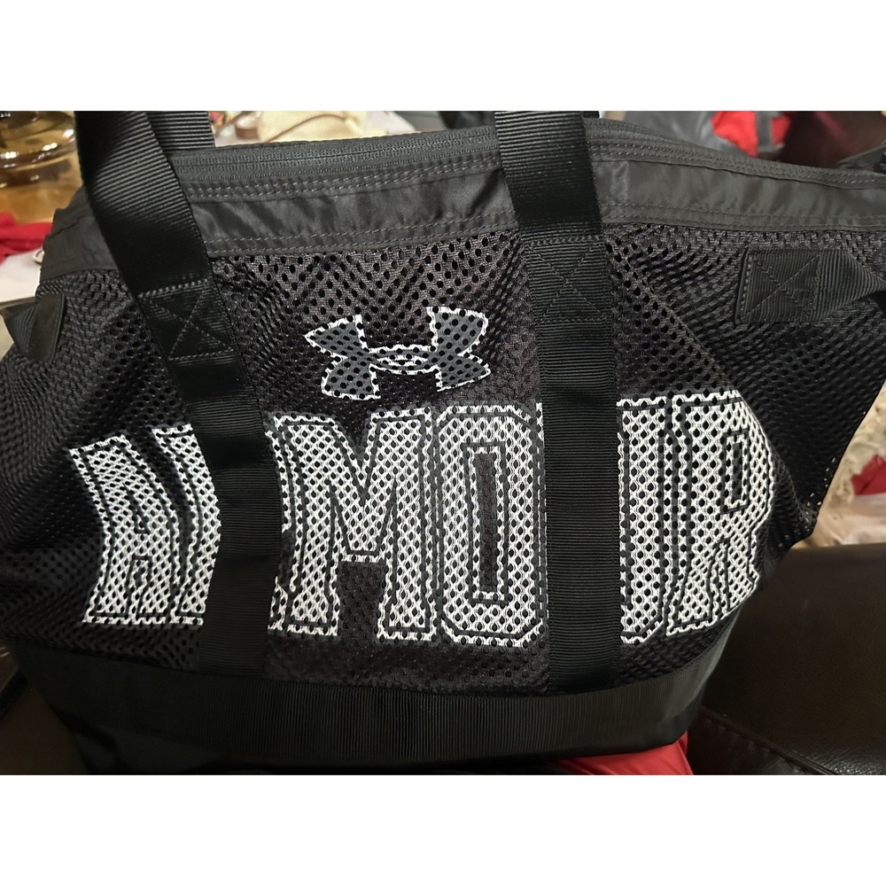 Under Armour UA Undeniable Duffle Bag 55L OSFM Black/White Zip 5 Pockets